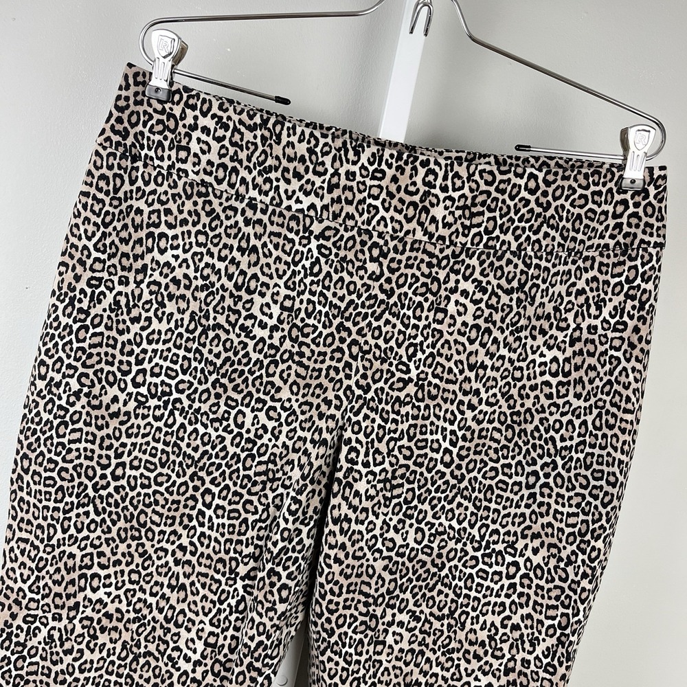 Chico's‎ Fabulously Slimming Ankle Pants Size 2.5 Womens L/14 Leopard Cheetah